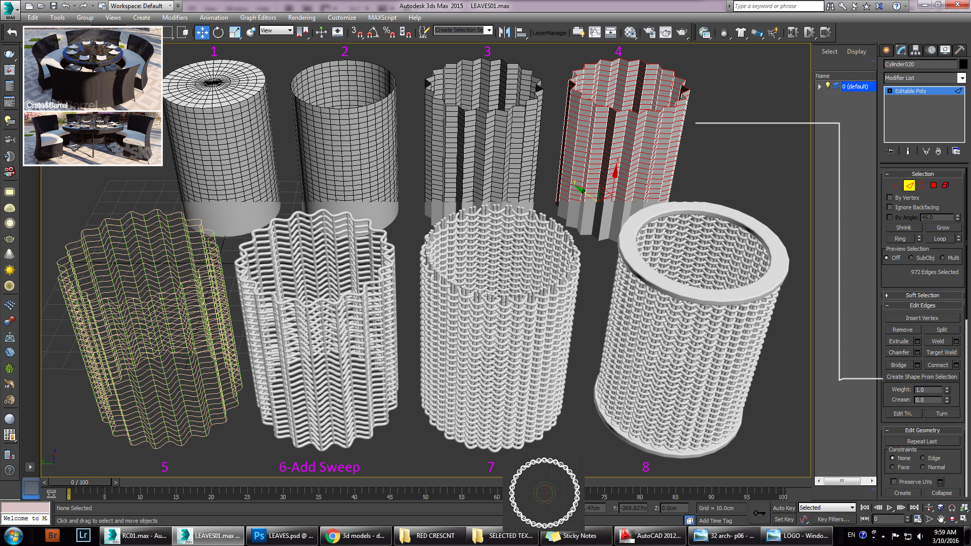 Как вставить картинку в 3d max для обрисовки